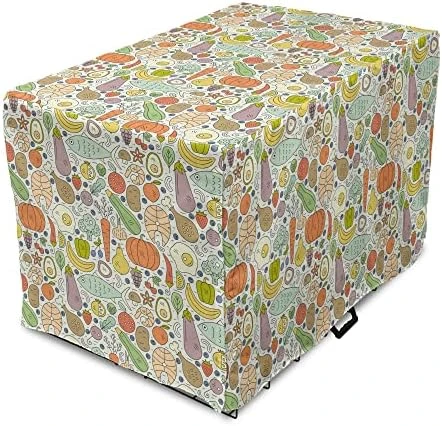 Ambesonne Food Dog Crate Cover, Colorful Macarons Cookies Pattern Along Hearts Modern Confectionery Theme, Easy To Use Pet Kennel Cover For Small Dogs Puppies Kittens, 18 Inch, Orange And Multicolor 12 Ambesonne Food Dog Crate Cover, Colorful Macarons Cookies Pattern Along Hearts Modern Confectionery Theme, Easy To Use Pet Kennel Cover For Small Dogs Puppies Kittens, 18 Inch, Orange And Multicolor - Image 12