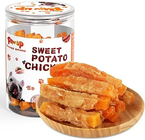 PAWUP Dog Treats Chicken Jerky Wrapped Sweet Potato, Natural Ingredients W/Taurine, Grain Free Dog Treats, 12.5 Oz 6 PAWUP Dog Treats Chicken Jerky Wrapped Sweet Potato, Natural Ingredients W/Taurine, Grain Free Dog Treats, 12.5 Oz - Image 6