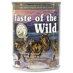 Taste Of The Wild Grain-Free Canned Dog Food Variety Pack - Wetlands, Pacific Stream, High Prairie, And Sierra Mountain Pack Of 12, 13.2 Ounce Cans By Taste Of The Wild -Zoomie Shop 51AG9E0E5JL