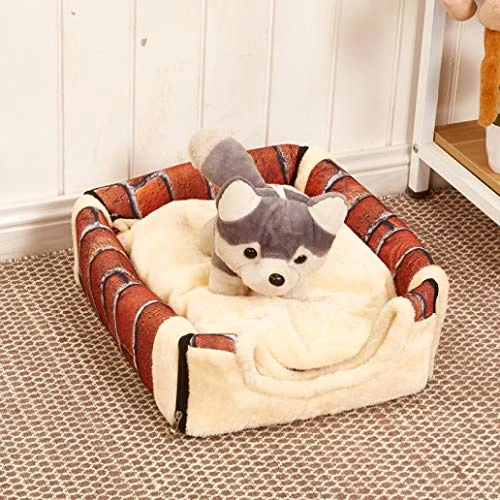 SENERY Print Pet House Warm Dog Bed Kennel Mat Blanket Cats Cushion Sofa For Puppies Small Medium Large Dogs 2 SENERY Print Pet House Warm Dog Bed Kennel Mat Blanket Cats Cushion Sofa For Puppies Small Medium Large Dogs - Image 2
