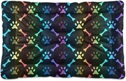 Ultra Soft Dog Cat Crate Bed Blanket-Colorful Paw Prints And Bones Fluffy Pet Bed All Season-Short Pile-Anti-Slip Pet Beds 24"x18" 23 Ultra Soft Dog Cat Crate Bed Blanket-Colorful Paw Prints And Bones Fluffy Pet Bed All Season-Short Pile-Anti-Slip Pet Beds 24"x18" -Zoomie Shop 51AzPxbFeAL. AC