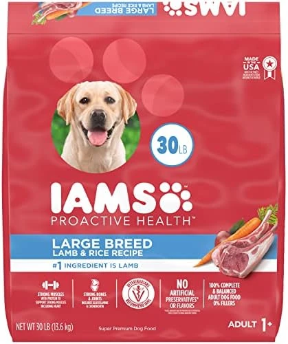 IAMS Large Breed Adult Dry Dog Food Lamb & Rice Recipe, 30 Lb. Bag 6 IAMS Large Breed Adult Dry Dog Food Lamb & Rice Recipe, 30 Lb. Bag - Image 6