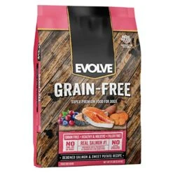 Evolve Grain Free Deboned Salmon And Sweet Potato Recipe Dog Food, 12lb