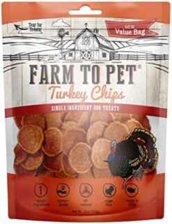 Farm To Pet Chicken Chips For Dogs - Single Ingredient All Natural Dog Treats For Small, Medium, & Large Dogs | Healthy Training Treats For All Breeds & Puppies, Made In USA -Zoomie Shop 51ByBzTGFRL. AC