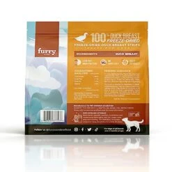 FURRY WONDER Freeze Dried Duck Breast Dog Treats 5 Ounce, Grain Free All Natural One-Ingredient Healthy Raw Meat Treats For Dogs & Cats, No Artificial Flavors Or Preservatives -Zoomie Shop 51CRrUtNobL