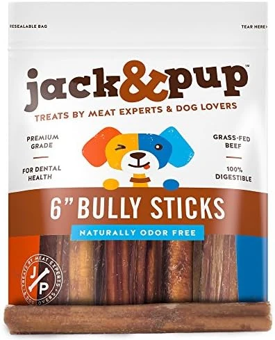 Jack&Pup Thin Dog Bully Sticks Odor Free, Bully Sticks For Dogs, Healthy Dog Treats Bully Sticks For Small Dogs, Beef Dog Chews, Pizzle Chew Sticks For Dogs (12-Inch Thin Bully Stick, 12 Pack) 7 Jack&Pup Thin Dog Bully Sticks Odor Free, Bully Sticks For Dogs, Healthy Dog Treats Bully Sticks For Small Dogs, Beef Dog Chews, Pizzle Chew Sticks For Dogs (12-Inch Thin Bully Stick, 12 Pack) - Image 7