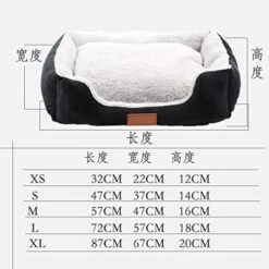 SENERY Winter Cute Pet Dog Bed Comfortable Soft Cotton Style Pet Nest Hand Wash Durable Cat Warm Kennel -Zoomie Shop 51CjxPrn8WL