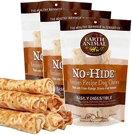 EARTH ANIMAL No Hide Medium Chicken Flavored Natural Rawhide Free Dog Chews Long Lasting Dog Chew Sticks | Dog Treats For Large Dogs | Great Dog Chews For Aggressive Chewers 7 EARTH ANIMAL No Hide Medium Chicken Flavored Natural Rawhide Free Dog Chews Long Lasting Dog Chew Sticks | Dog Treats For Large Dogs | Great Dog Chews For Aggressive Chewers - Image 7