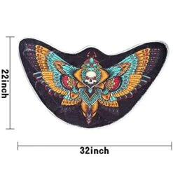 Fun Moths Insect Skull Totem Pattern Dog Feeding Mats Pet Mat Super Absorbent Microfiber Pet Rug Pattern Art Print Plush Rugs Dog Cat Food Mat For Floors Bathroom 32" X 22" Non-Slip Carpet 8 Fun Moths Insect Skull Totem Pattern Dog Feeding Mats Pet Mat Super Absorbent Microfiber Pet Rug Pattern Art Print Plush Rugs Dog Cat Food Mat For Floors Bathroom 32" X 22" Non-Slip Carpet -Zoomie Shop 51DRr7R5WiL