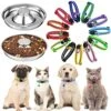 2 Pcs Puppy Bowl With 12 Pcs Puppy Collars Puppy Feeding Bowls Adjustable Puppy Whelping Collars Newborn Puppy Supplies Dog Whelping Kit Dog Bell Collar Puppy Litter Bowls Puppy ID Collars For Puppies