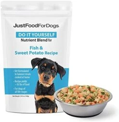 JustFoodForDogs DIY Human Quality Dog Food, Nutrient Blend Base Mix For Dogs - Chicken And White Rice Recipe (7.93oz) -Packaging May Vary -Zoomie Shop 51EBpo nYpL. AC