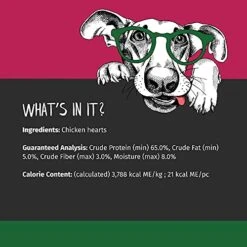 Nature's Advantage Chick'n Hearts Dog Treats - Freeze-Dried - All Natural Treat - Made & Sourced In USA - Grain Free - 3.75 Oz Resealable Pouch, Brown (6202) -Zoomie Shop 51EIAjOxBVL