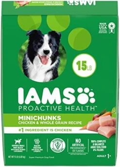 IAMS Adult Minichunks Small Kibble High Protein Dry Dog Food With Real Chicken, 30 Lb. Bag -Zoomie Shop 51EME1fU4UL. AC