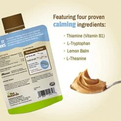 Pet Naturals BusyButter Easy Squeeze Calming Peanut Butter For Dogs, 6 Pouches - Great For Treats, Lick Mats, Training, Calming, And Occupier Toys -Zoomie Shop 51ERZOps9QL