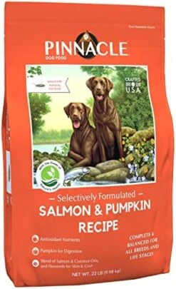 Pinnacle Salmon & Pumpkin Dry Dog Food 4 Lb, Infused With Broth -Zoomie Shop 51EUpUEJ4xL. AC