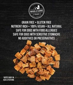 Wholesome Pride Sweet Potato Bites 100% All-Natural Single Ingredient, USA-Sourced Dog Treats, 16 Oz -Zoomie Shop 51EtmkHSCfL