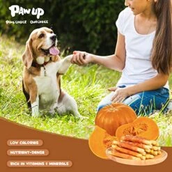 PAWUP Dog Treats Chicken Wrapped Biscuits Pumpkin Sticks, Rawhide Free Soft Chewy W/Taurine, Dog Training Treats,12.5oz -Zoomie Shop 51F88L5CobL
