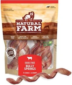 Natural Farm Odor Free Bully Sticks Ring Shaped (3-4 Inch, 10 Pack) - 100% Beef Chews For More Engagement & Fun, Grass-Fed, Non-GMO, Fully Digestible - Best For Small & Medium Chewers -Zoomie Shop 51F9Zr11eBL. AC