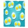 AOYEGO Fried Eggs Soft Throw Blanket Breakfast Omelette Diet Food 30x40 Inch Blanket Flannel Warm Travel Blankets For Pet Dog Cat