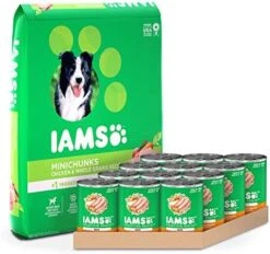 IAMS Adult Minichunks Small Kibble High Protein Dry Dog Food With Real Chicken, 30 Lb. Bag -Zoomie Shop 51FVV9s2y4L. AC