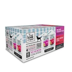 I And Love And You Naked Essentials Wet Dog Food - Grain Free And Canned, Beef + Venison Variety Pack, 13-Ounce, Pack Of 6 Cans