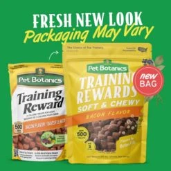 Pet Botanics Training Rewards Treats For Dogs, Made With Real Pork Liver, Focuses, Motivates, Rewards, Speeds Up Learning Curve, No BHA, BHT, Ethoxyquin, Bacon, 20 Oz (1 Pack) -Zoomie Shop 51Fb335L5vL