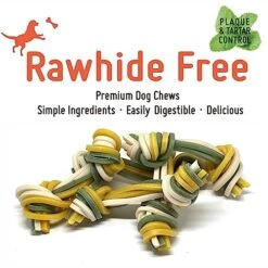 LuvChew Rawhide Free Triple Dental Floss Dog Treats 15 Pcs/Bag -Zoomie Shop 51FkjjP2COL