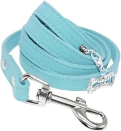 Kuntrona Small Dog Leash Soft Suede Leather Dog Leashes For Chihuahua Yorkishire Pug Small Dogs Cats Walking Leash Pink Black M -Zoomie Shop 51FoH214dkL. AC