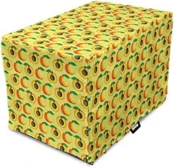 Ambesonne Fruit Dog Crate Cover, Fresh Pear Slices Leaves Juicy Organic Food Eat Summer Garden Pattern, Easy To Use Pet Kennel Cover For Small Dogs Puppies Kittens, 22 Inch, Green Earth Yellow White 29 Ambesonne Fruit Dog Crate Cover, Fresh Pear Slices Leaves Juicy Organic Food Eat Summer Garden Pattern, Easy To Use Pet Kennel Cover For Small Dogs Puppies Kittens, 22 Inch, Green Earth Yellow White -Zoomie Shop 51FyDAu3CgL. AC 1