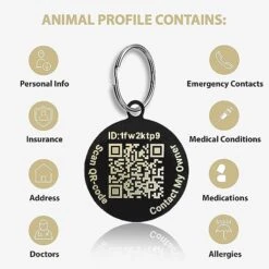 Pet Notify Intellitag - Smart Pet ID Tag Animal Recovery System For Dogs & Cats - Personalized Tag Engraved With QR Code - Web Enabled 10 Pet Notify Intellitag - Smart Pet ID Tag Animal Recovery System For Dogs & Cats - Personalized Tag Engraved With QR Code - Web Enabled -Zoomie Shop 51G878C9HqL