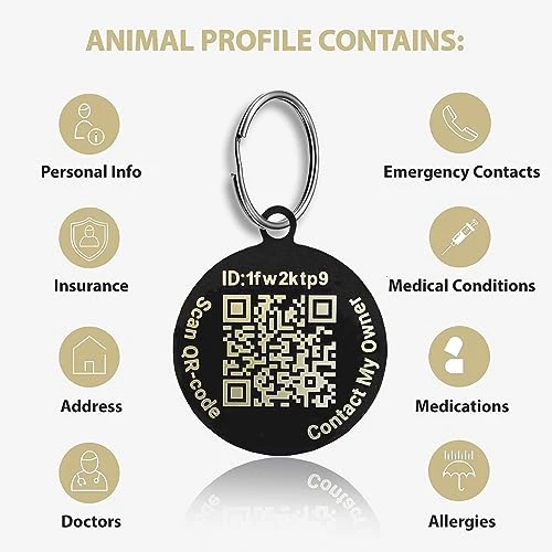 Pet Notify Intellitag - Smart Pet ID Tag Animal Recovery System For Dogs & Cats - Personalized Tag Engraved With QR Code - Web Enabled 5 Pet Notify Intellitag - Smart Pet ID Tag Animal Recovery System For Dogs & Cats - Personalized Tag Engraved With QR Code - Web Enabled - Image 5