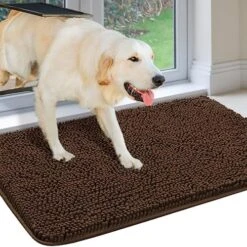 Mrdurns Super Absorbent Chenille Indoor Doormats, Muddy Paws Door Mats For Dirty Dogs Rugs - Absorb Water Quick Dry Machine Washable - Pet Entryway Rugs For Mud Room Front Back Door, 32x20 Grey -Zoomie Shop 51GChk PbTL. AC 2