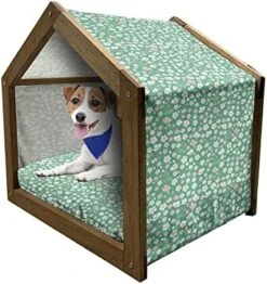 Ambesonne Green And Yellow Wooden Dog House, Rhombus Pineapple With Blooming Foliage Organic Food Design, Indoor & Outdoor Portable Dog Kennel With Pillow And Cover, X-Large, Fern Green And Yellow 20 Ambesonne Green And Yellow Wooden Dog House, Rhombus Pineapple With Blooming Foliage Organic Food Design, Indoor & Outdoor Portable Dog Kennel With Pillow And Cover, X-Large, Fern Green And Yellow -Zoomie Shop 51GDNuVSqqL. AC