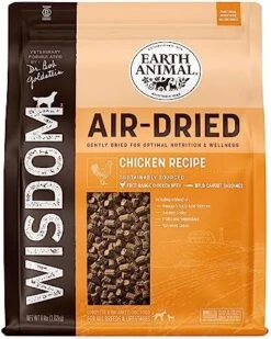 EARTH ANIMAL Wisdom Air Dried Dog Food | Turkey Recipe Premium Natural Dog Food | All Breeds & Ages | Made In The USA | 2 Pound Bag -Zoomie Shop 51GMOaU0dRL. AC