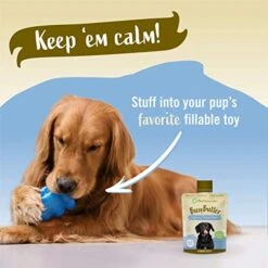 Pet Naturals BusyButter Easy Squeeze Calming Peanut Butter For Dogs, 6 Pouches - Great For Treats, Lick Mats, Training, Calming, And Occupier Toys -Zoomie Shop 51GVJeamp6L