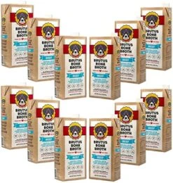 Brutus Bone Broth For Dogs 64 Oz | All Natural | Made In USA | Glucosamine & Chondroitin For Healthy Joints | Human Grade Ingredients | Hydrating Dog Food Topper & Gravy (Beef, 2-Pack) -Zoomie Shop 51GqB5KGcL. AC
