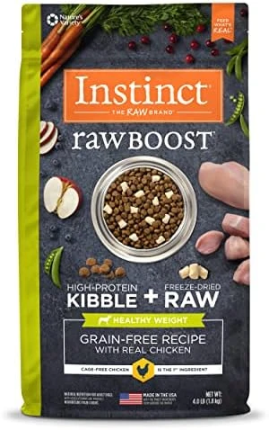 Instinct Raw Boost Healthy Weight Grain Free Recipe With Real Chicken Natural Dry Dog Food, 4 Lb. Bag 6 Instinct Raw Boost Healthy Weight Grain Free Recipe With Real Chicken Natural Dry Dog Food, 4 Lb. Bag - Image 6