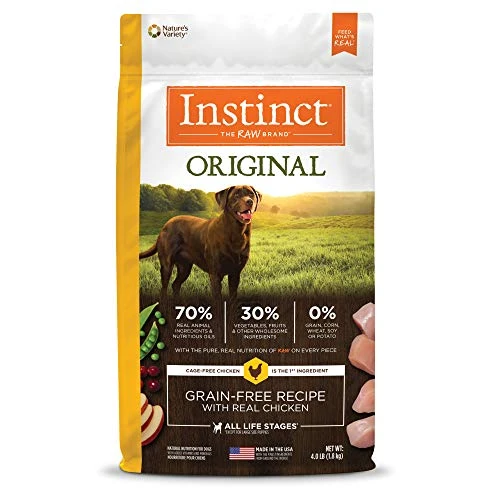 Instinct Original Grain Free Recipe With Real Chicken Natural Dry Dog Food, 4 Lb. Bag 1 Instinct Original Grain Free Recipe With Real Chicken Natural Dry Dog Food, 4 Lb. Bag