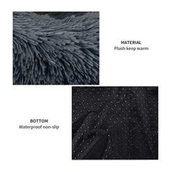YangYan 40-100cm Soft Dog Bed Washable Long Plush Dog Kennel Dog House Velvet Mats Sofa For Dog Chihuahua Dog Basket Pet Bed (Color : E, Size : Diameter 60cm) -Zoomie Shop 51HLNJelnJL