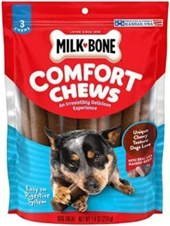 Milk-Bone Mini Comfort Chews, Dog Treats With Unique Chewy Texture And Real Beef, 6 Mini Chews (Pack Of 5) 19 Milk-Bone Mini Comfort Chews, Dog Treats With Unique Chewy Texture And Real Beef, 6 Mini Chews (Pack Of 5) -Zoomie Shop 51HZ2ASuEyL. AC
