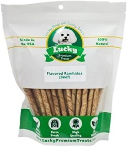 Lucky Premium Treats Chicken Basted Rawhide – All-Natural Rawhide And Beef Dog Treats For Small Dogs, Gluten Free Premium Small Dog Treats (15 Chews) 21 Lucky Premium Treats Chicken Basted Rawhide – All-Natural Rawhide And Beef Dog Treats For Small Dogs, Gluten Free Premium Small Dog Treats (15 Chews) -Zoomie Shop 51Hk4zpxykL. AC