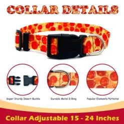 Large Dog Harness And Leash Set With Collar, No Pull Dog Harness No Escape Chew Proof Durable Dog Leash Personalized Adjustable Buckle Dog Collar With Pizza Food Pattern 17 Large Dog Harness And Leash Set With Collar, No Pull Dog Harness No Escape Chew Proof Durable Dog Leash Personalized Adjustable Buckle Dog Collar With Pizza Food Pattern -Zoomie Shop 51I3ROonHfS