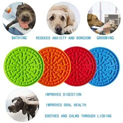 Lick Mat For Dogs - Dog Dispensing Mat Silicone Bowls Dog Lick Mat Lick Mat For Pet Bathing Grooming And Dog Training Pet Supplies 10 Lick Mat For Dogs - Dog Dispensing Mat Silicone Bowls Dog Lick Mat Lick Mat For Pet Bathing Grooming And Dog Training Pet Supplies -Zoomie Shop 51IGa8shrtS