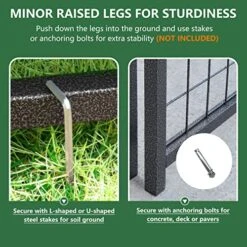 VEIKOU Outdoor Dog Kennel, 8' X 6' X 4' Dog Kennel Large W/Rotate Feeding Doors & Upgraded Canopy, Heavy Duty Dog Kennels Dog House With Powder Coated Steel Frame -Zoomie Shop 51IhEii0C0L