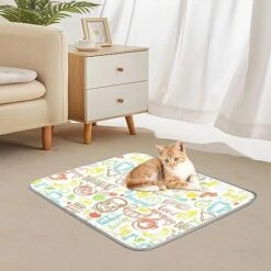Washable Dog Cooling Mat Coffee Food Letter Summer Cats Sleeping Mat Coffee Eggs Breakfast Bread Dog Bed Mats 23.6 * 38.6inch Pet Ice Silk Sleep Kennel Pad Animal Sleep Bed For Home Outdoor Travel -Zoomie Shop 51IqaKUUggL