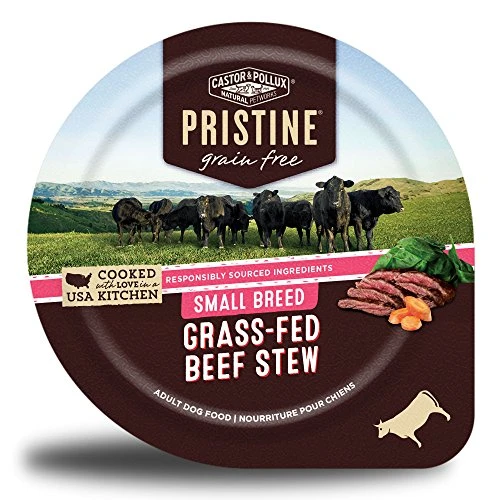 Castor & Pollux Pristine Grain Free Small Breed Grass-Fed Beef Stew Canned Dog Food, (12) 3.5oz Cans 1 Castor & Pollux Pristine Grain Free Small Breed Grass-Fed Beef Stew Canned Dog Food, (12) 3.5oz Cans