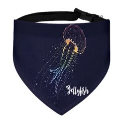 GENERIC Jellyfish Constellations Graphics Pet Bandana Collar - Scarf Collar - Art Dog Bandana Minimal Head Cicumference