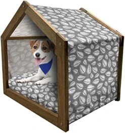 Ambesonne Pop Art Wooden Dog House, Hipster Banana Graphic Exotic Fruits Island Food Jungle Tropical Design, Indoor & Outdoor Portable Dog Kennel With Pillow And Cover, X-Large, Cobalt Blue Mustard -Zoomie Shop 51JQbiRAX4L. AC