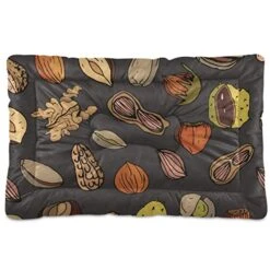 Dog Bed Cartoon Healthy Food Nuts Crate Pad Mat 36''x24'' Washable Pet Bed Cat Beds Soft Dog Mattress- Anti-Slip Kennel Pad Luxury Color