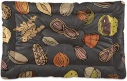 Dog Bed Cartoon Healthy Food Nuts Crate Pad Mat 36''x24'' Washable Pet Bed Cat Beds Soft Dog Mattress- Anti-Slip Kennel Pad Luxury Color -Zoomie Shop 51Jef5cPMQL. AC